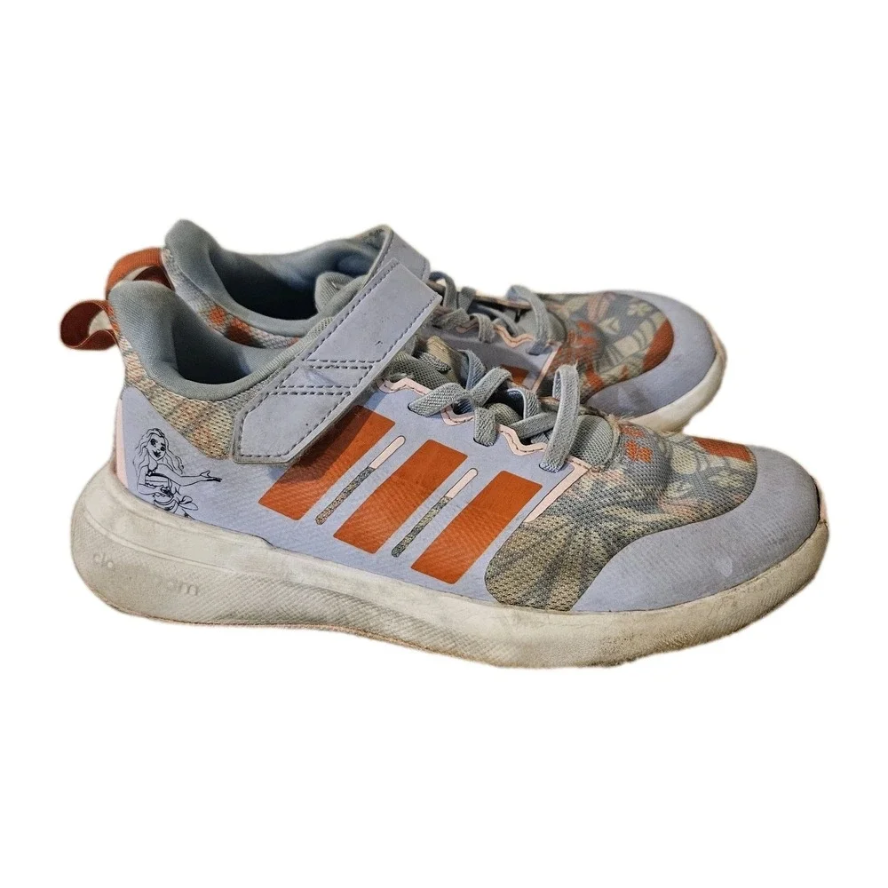 Adidas Cloudfoam Shoes Girls Size 3 US Moana Disney‎ Athletic Sneakers